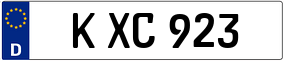 Trailer License Plate